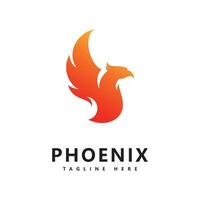 conception de modèle vectoriel logo phoenix