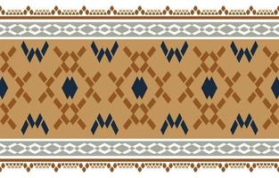 motif de conception ethnique abstrait marron. le motif navajo sans couture dans la broderie folklorique textile tribale, la conception d'art en chevron. impression d'ornement d'art géométrique aztèque. conception pour tapis, tissu. vecteur