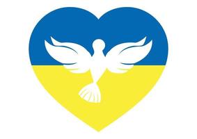 drapeau ukrainien. paix en ukraine illustration vectorielle vecteur
