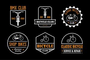 Badge et logo de bicyclette, bon pour l&#39;impression vecteur