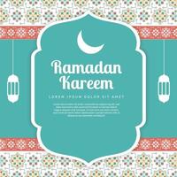 bannière ornementale du ramadan. - vecteur. vecteur