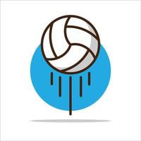 illustrations de icône de volley ball vecteur