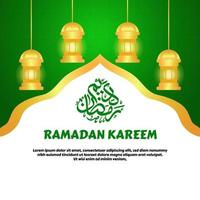 salutation ramadan kareem vecteur