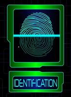 scanner d'empreintes digitales, système d'identification vecteur