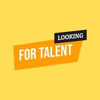 bannière à la recherche de talents vecteur