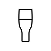icône de boisson. verre. style d'icône de ligne. adapté à l'icône de boisson au vin. conception simple modifiable. vecteur de modèle de conception