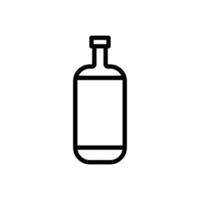icône de boisson. bouteille. style d'icône de ligne. adapté à l'icône de boisson en bouteille. conception simple modifiable. vecteur de modèle de conception
