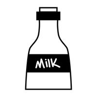 contour produit lait bouteille produit nutrition vecteur