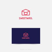 logo corporate sweetmail design simple vecteur
