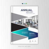 Rapport annuel Corporate Design créatif vecteur