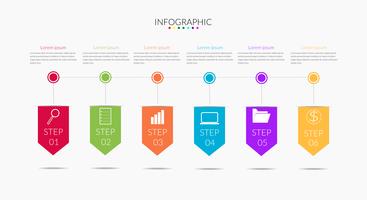 Calendrier infographique de l&#39;entreprise vecteur