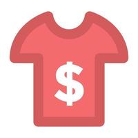 concepts de chemise en dollars vecteur