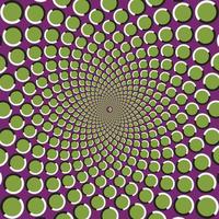 illusion de mouvement de rotation anormal. illustration vectorielle vecteur