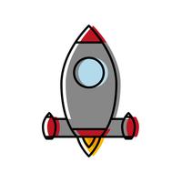icône de fusée spatiale vecteur
