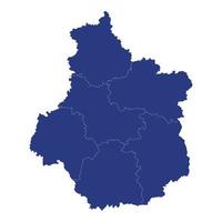 carte de haute qualité région de france vecteur