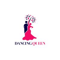 logo de la reine de la danse vecteur