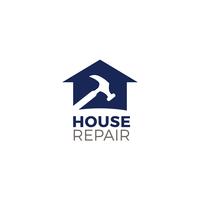 Logo de réparation de maison vecteur