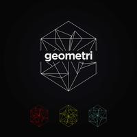 Ensemble de logo graphique géométrique vecteur