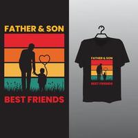 conception de t-shirt père et fils.