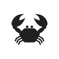 icône de vecteur de crabe. signe de crabe sur fond. icône de crabe pour le web et l'application