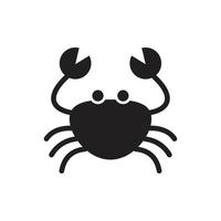 icône de vecteur de crabe. signe de crabe sur fond. icône de crabe pour le web et l'application