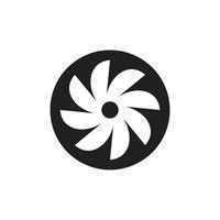 symbole d'icône de turbine illustration vectorielle plate pour la conception graphique et web. vecteur