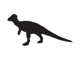pachyrhinosaurus, dinosaure sur fond isolé. vecteur