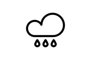 icône de pluie style de ligne agricole gratuit vecteur