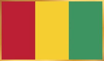 drapeau de la Guinée, illustration vectorielle vecteur