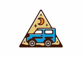 insigne triangle coloré de voiture tout-terrain