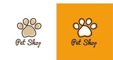 illustration graphique vectoriel du pas de patte de chat et de chien bon pour l'animalerie, la boutique vétérinaire, la boutique d'animaux