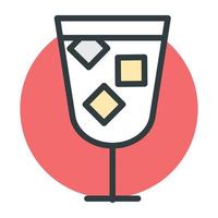 concepts de cocktails à la mode vecteur