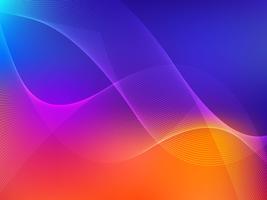 Lignes abstraites colorées Vector Background