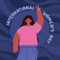 affiche de la journée internationale de la femme vecteur
