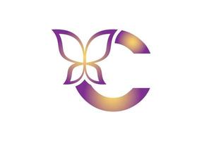 ceci est une conception de logo papillon ajoutée vecteur