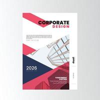 couverture du modèle d'entreprise du rapport annuel vecteur