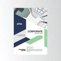 couverture du modèle d'entreprise du rapport annuel vecteur