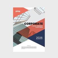 couverture du modèle d'entreprise du rapport annuel vecteur