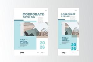 modèle de conception de mise en page d'affiche d'entreprise vecteur