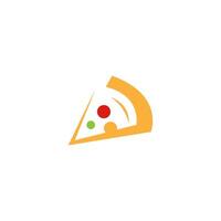 modèle vectoriel de conception de logo d'icône de pizza