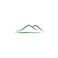 icône de montagne logo design illustration vectorielle vecteur