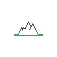 icône de montagne logo design illustration vectorielle vecteur