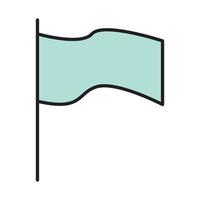 icône de drapeau pour le site Web, symbole de présentation modifiable vecteur