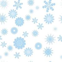 flocons de neige bleus sur fond blanc. Noël. un motif sans fin. pour papier d'emballage. idéal pour le papier peint, les textures de surface, les textiles. vecteur