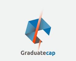 casquette de diplômé - logo de l'éducation vecteur