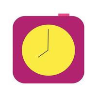 horloge plate rose vecteur 8 heures illustration isolée