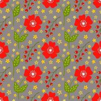 motif sans couture avec fleurs, motif répétitif abstrait.pour papier, couverture, tissu, textiles, emballage cadeau, publicité, art mural, décoration intérieure. illustration vectorielle de la mode. vecteur