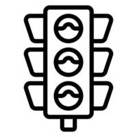 icône de vecteur de feu de signalisation simple, modifiable, 48 pixels