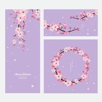 fleur de cerisier, sakura, japon, motif floral japonais, illustration vectorielle. vecteur