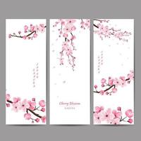 fleur de cerisier, sakura, japon, motif floral japonais, illustration vectorielle. vecteur